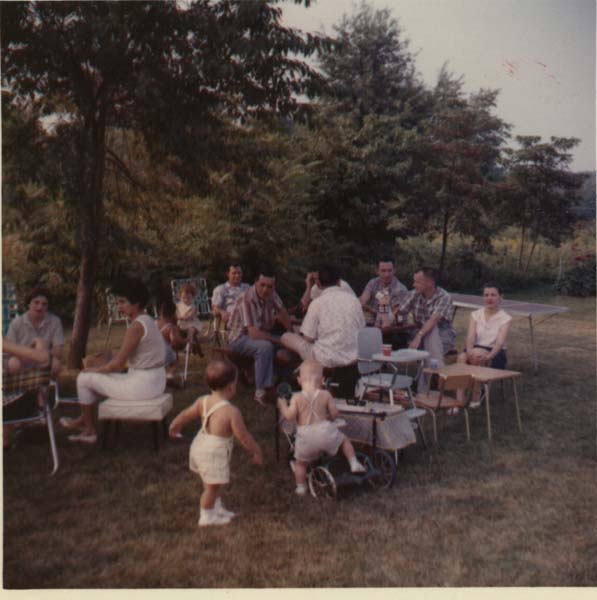 MAG076 - Backyard Picnic, Old AEC Gang 1961 (3507 Olympic St. Wheaton MD Home)